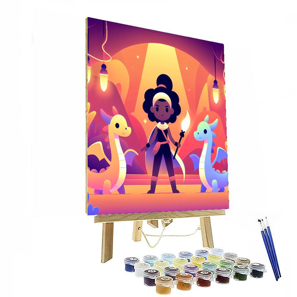 Dragon Tamer's Lair Number Painting