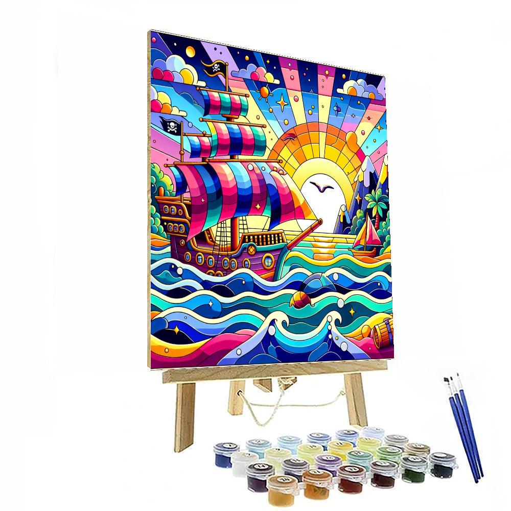 Treasure Island Voyage Paint By Numbers Art