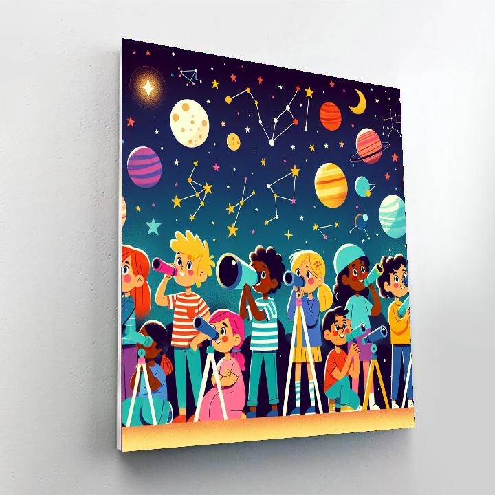 Astronomy Antics Number Painting