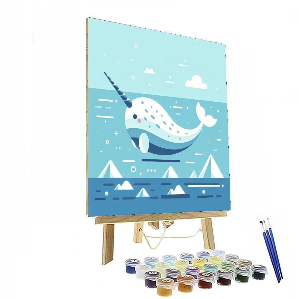 Nautical Narwhal Tale Paint By Numbers Kits