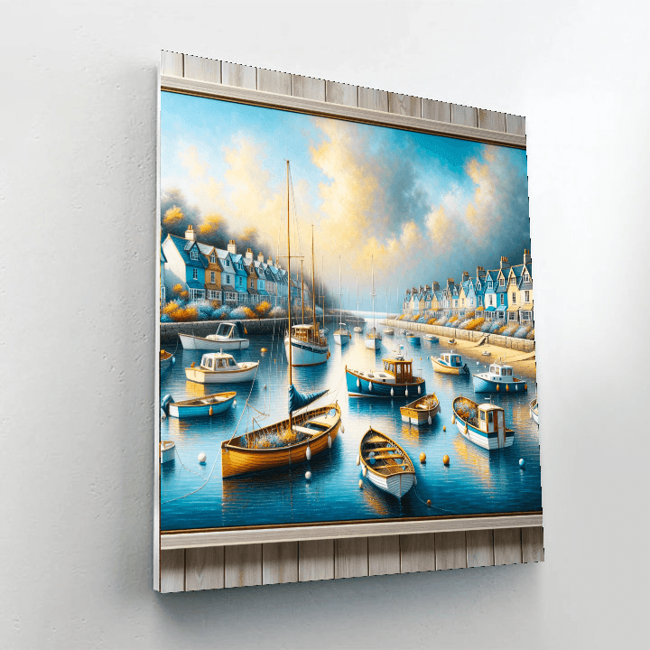 Charming Harbor Views Paint By Number