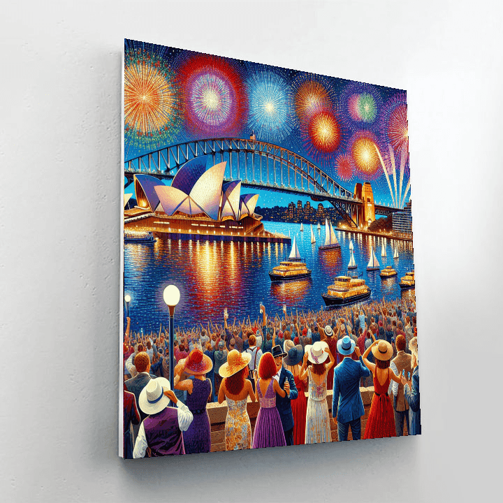 New Year's Eve - Sydney Painting By Numbers Kit
