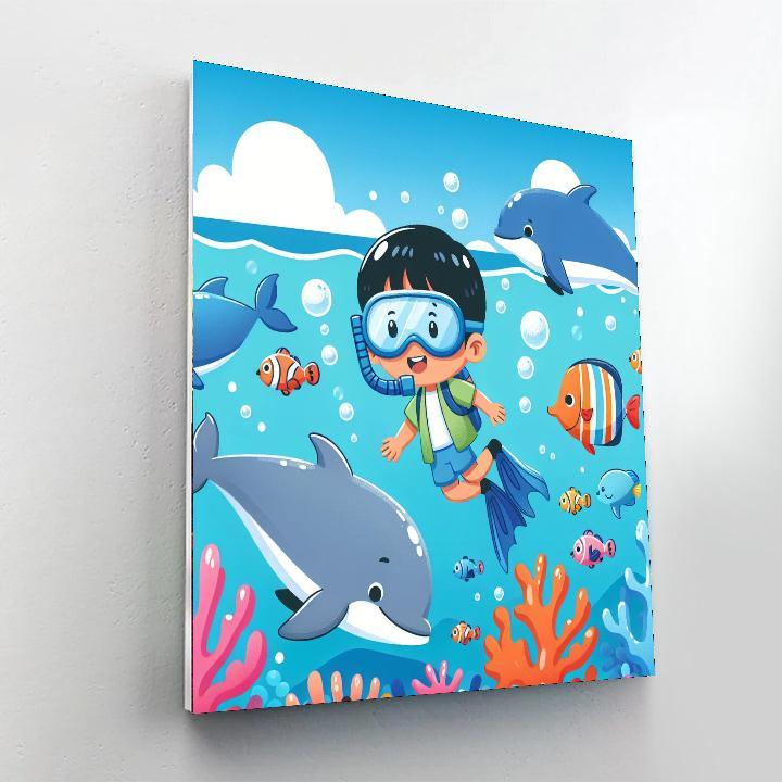 Ocean Creatures Expedition Paint By Number