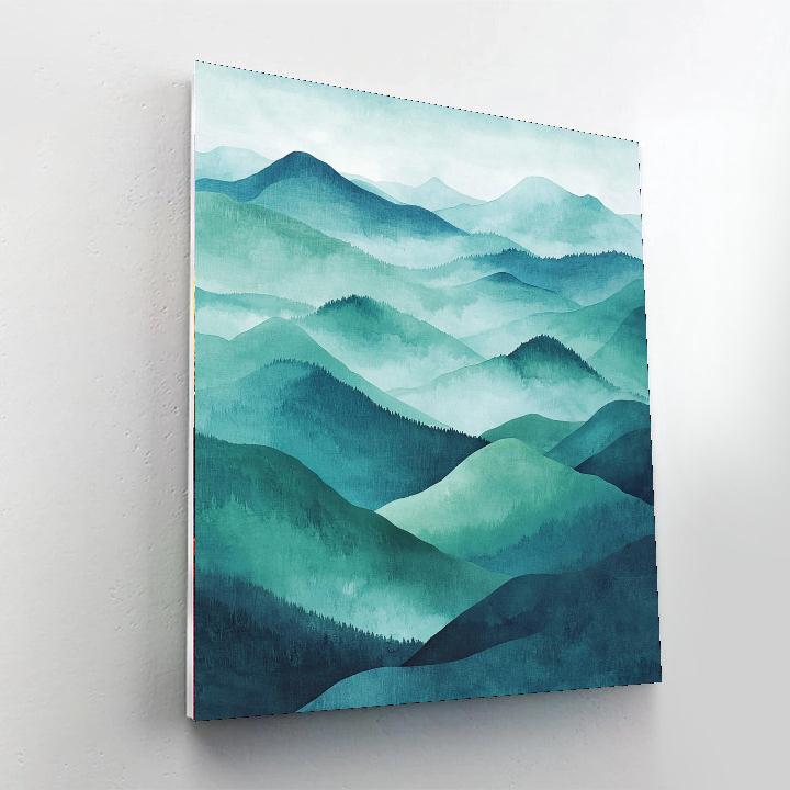 Utagawa Hiroshige Inspired Ethereal Misty Landscapes  Painting By Numbers Kit