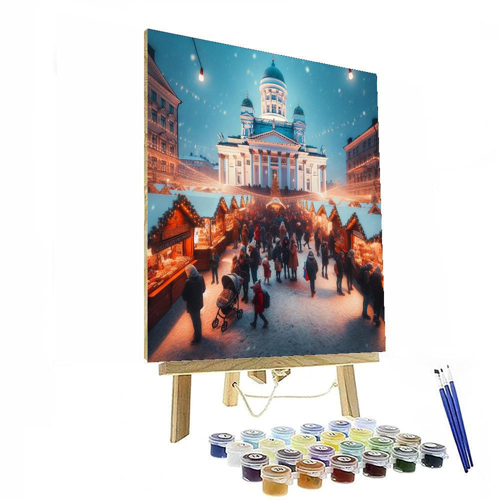 Helsinki Christmas Market - Helsinki Number Painting