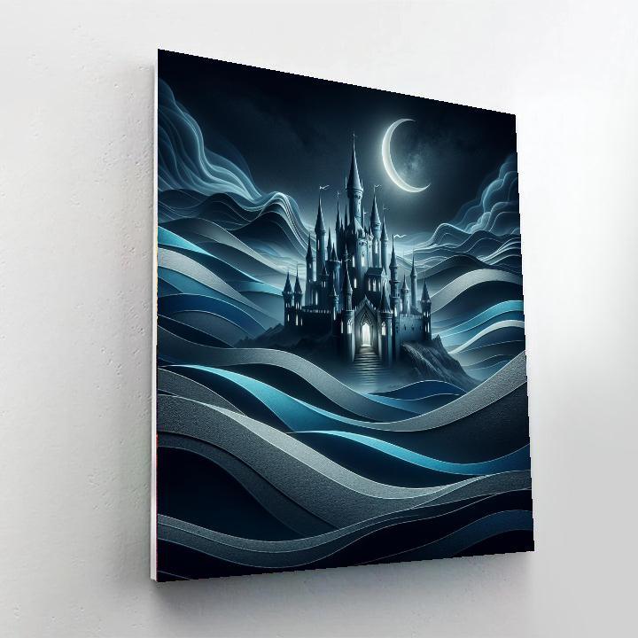 Night Sky Castle Dreams Painting By Numbers Kit