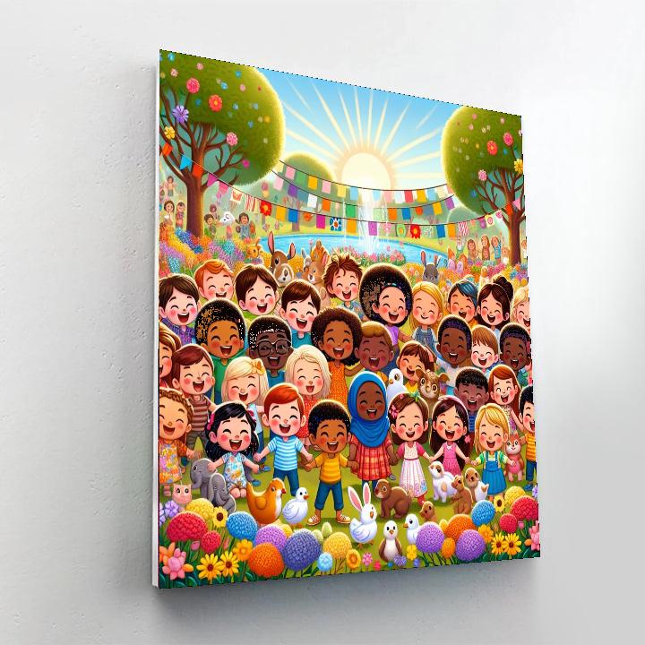 The Joyful Garden Festival DIY Paint By Numbers