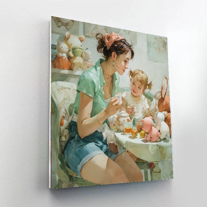 Teddy Bear Tea Time Paint By Numbers Kits