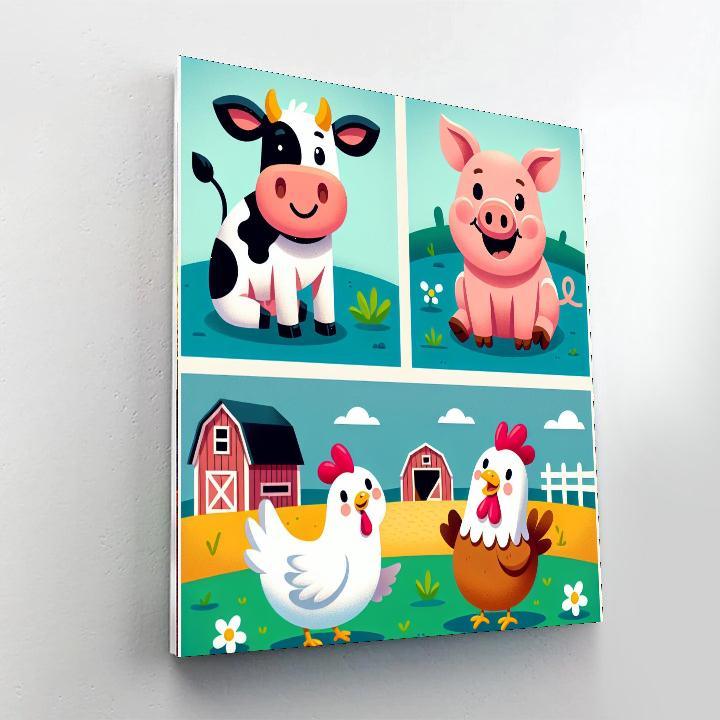 Exploring The Farm Paint By Numbers Art