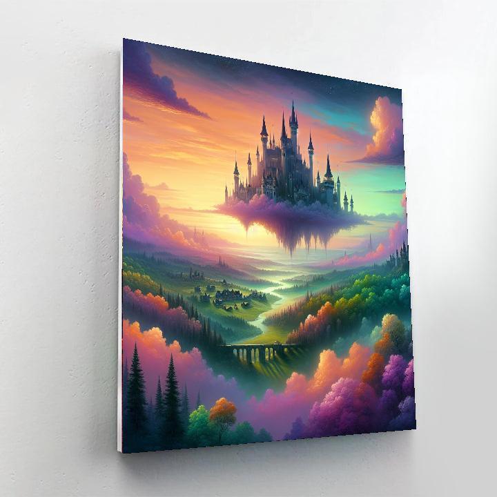 Fantasy Castle Illusion Paint By Color