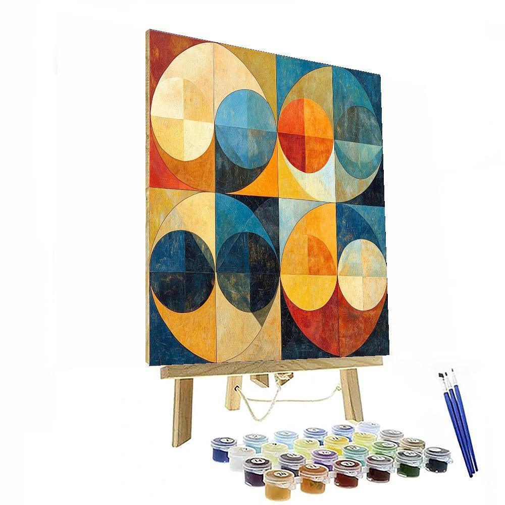 Paul Klee Inspired Geometric Serenade  Paint By Numbers