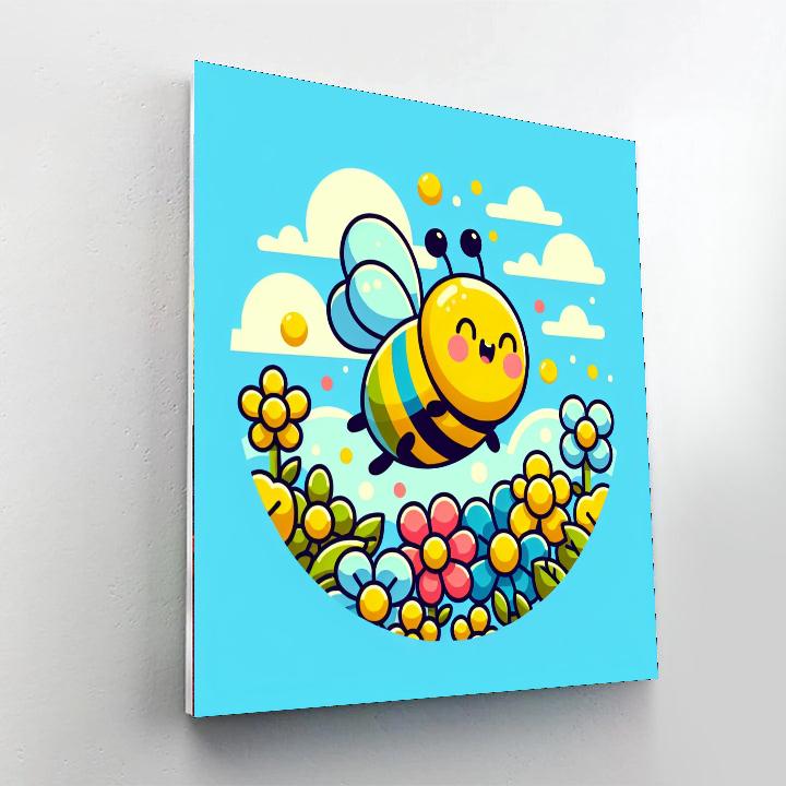 Cheerful Bee Numbered Painting Kits