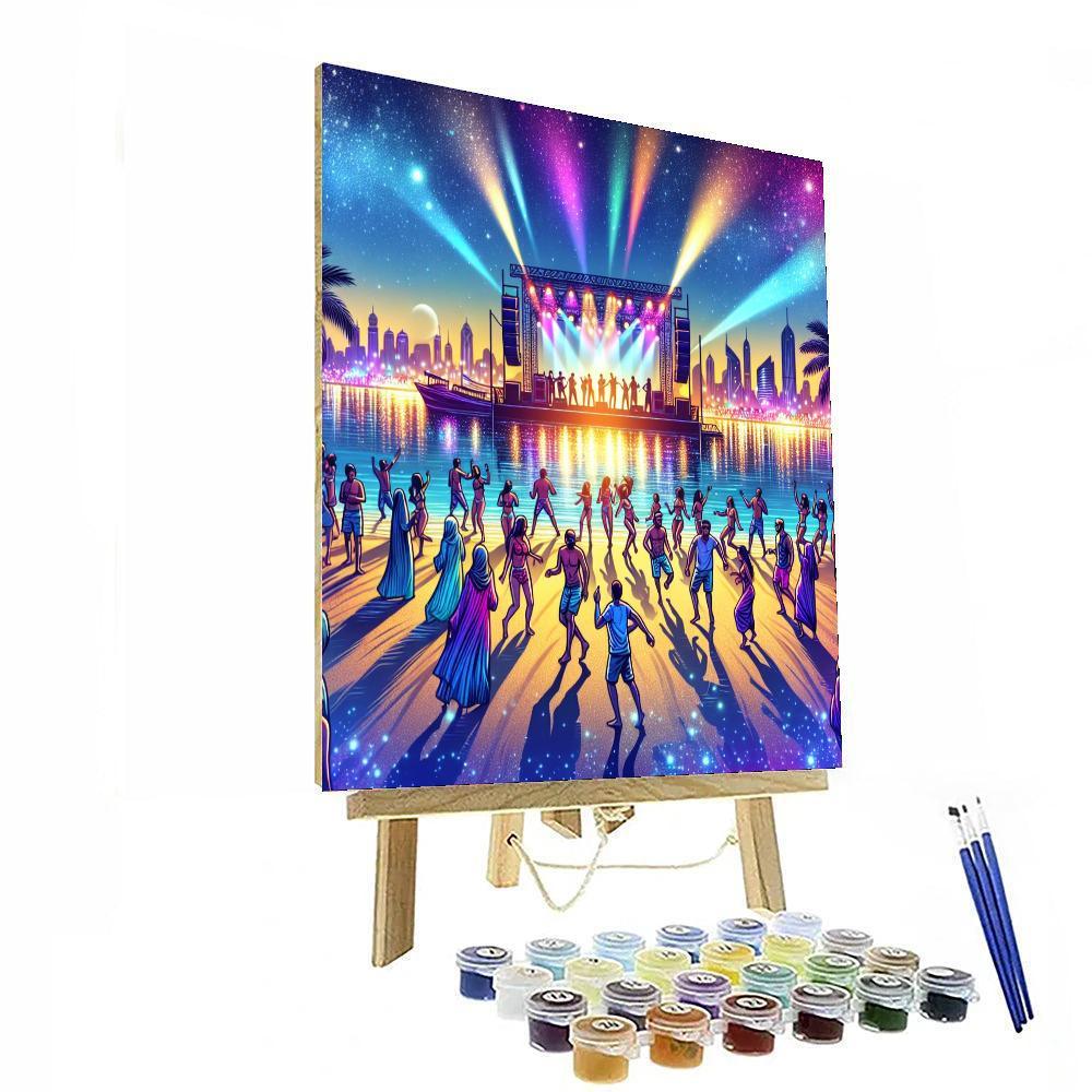 Sandance Beach Festival - Uae Paint By Numbers Art