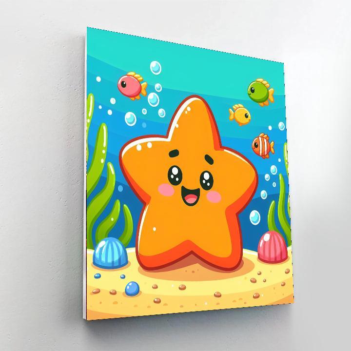Cheerful Starfish Paint By Numbers Kits
