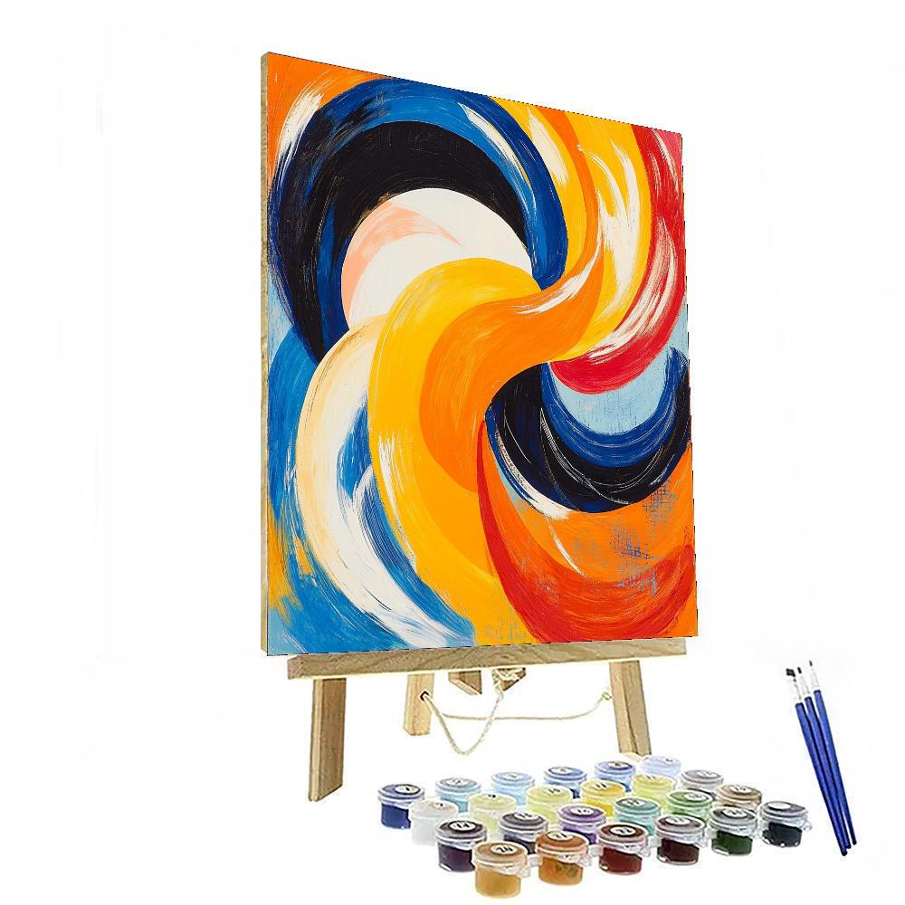 Jean-Michel Basquiat Inspired Cycle Of Creation  Paint By Numbers Kits
