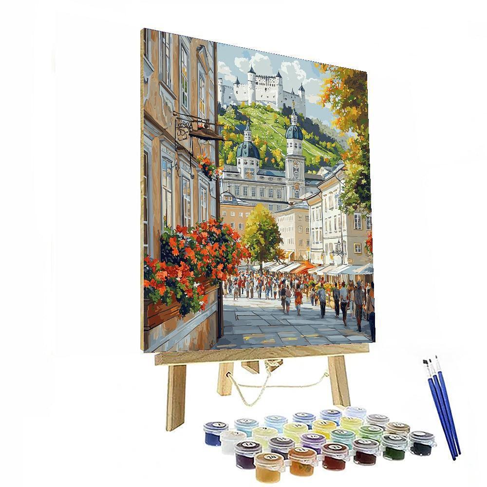 Salzburg Old Town - Austria Paint By Number