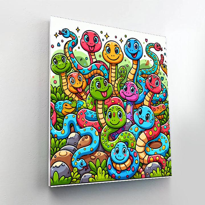 Super Snakes Painting Number Kit