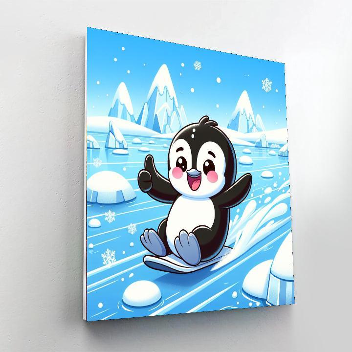 Jolly Winter Penguin Paint By Numbers Kits