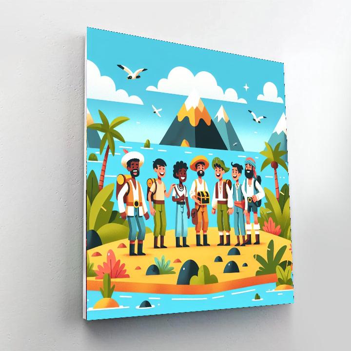 Island Discovery Number Painting