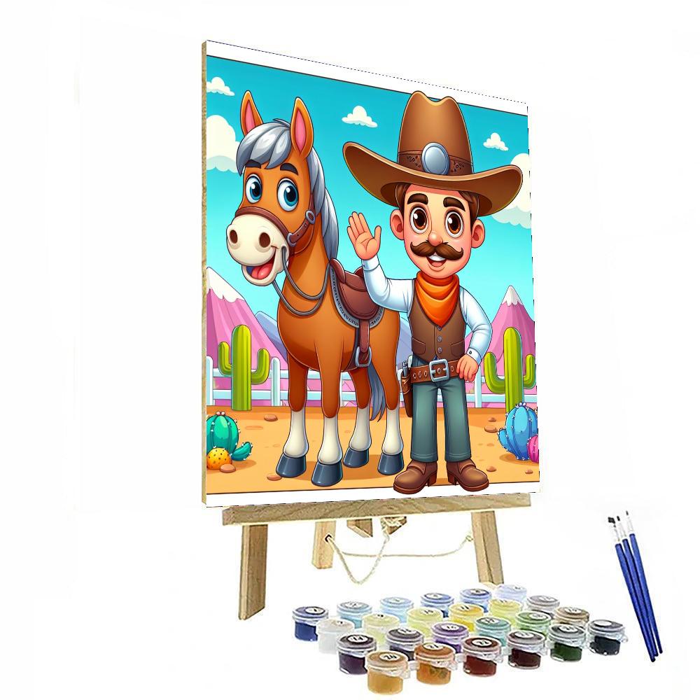 Whimsical Wild West Adventure Number Painting