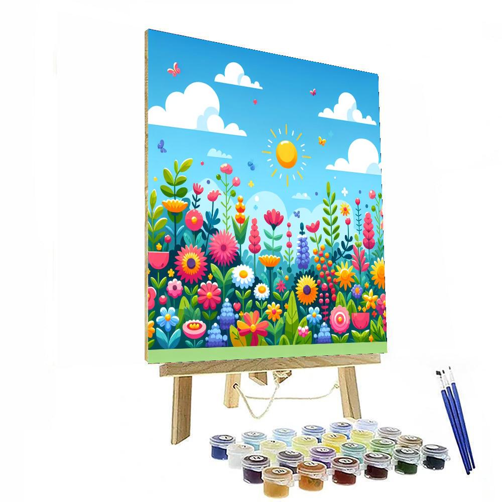 Gleeful Garden Painting Number Kit