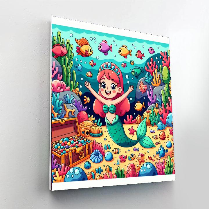 Underwater Treasure Search Paint By Color