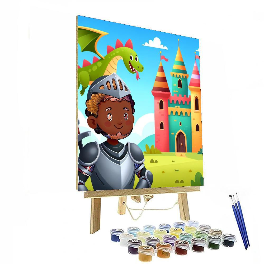 Epic Castle Battle Paint By Numbers Art