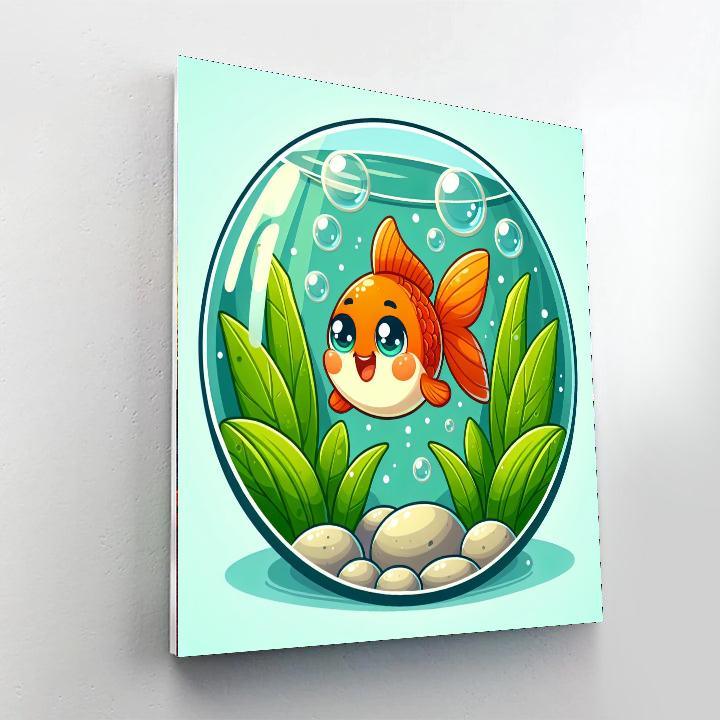 Gigglesome Goldfish Painting Number Kit
