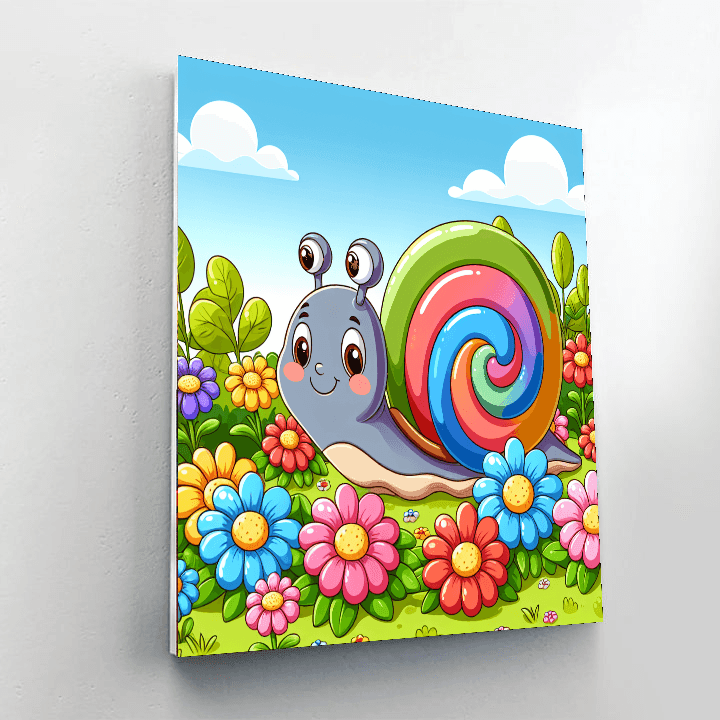 Charming Snail Paint By Numbers Kits