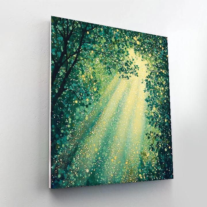 Georges Seurat Inspired Ethereal Light Rays  Paint By Numbers Kits