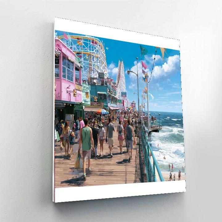 Santa Cruz Beach Boardwalk DIY Paint By Numbers