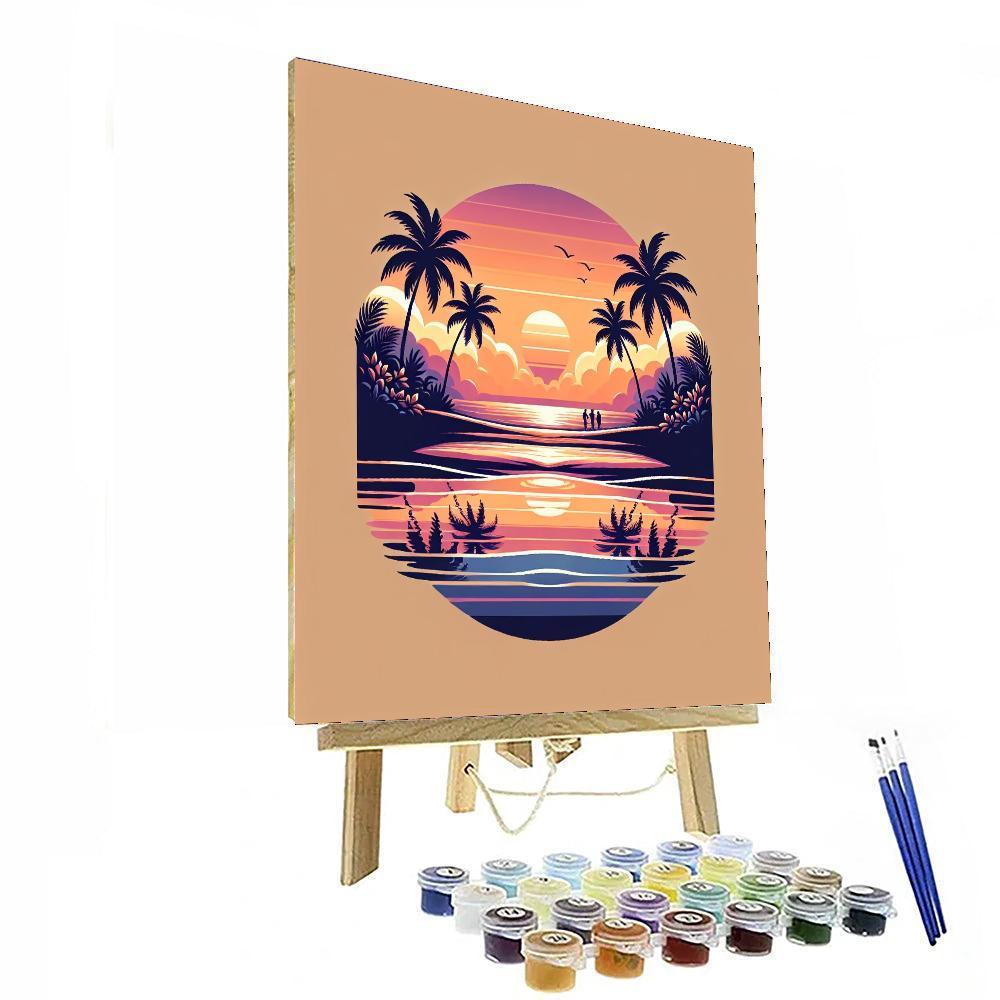 Magical Sunset Beach - DIY Painting By Numbers Kit – Artistry Rack