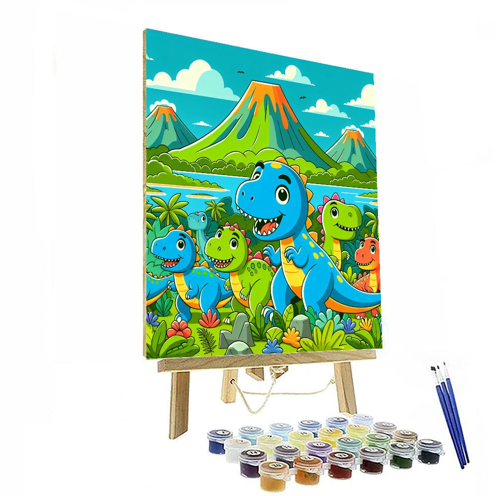 Dandy Dinosaurs Number Painting