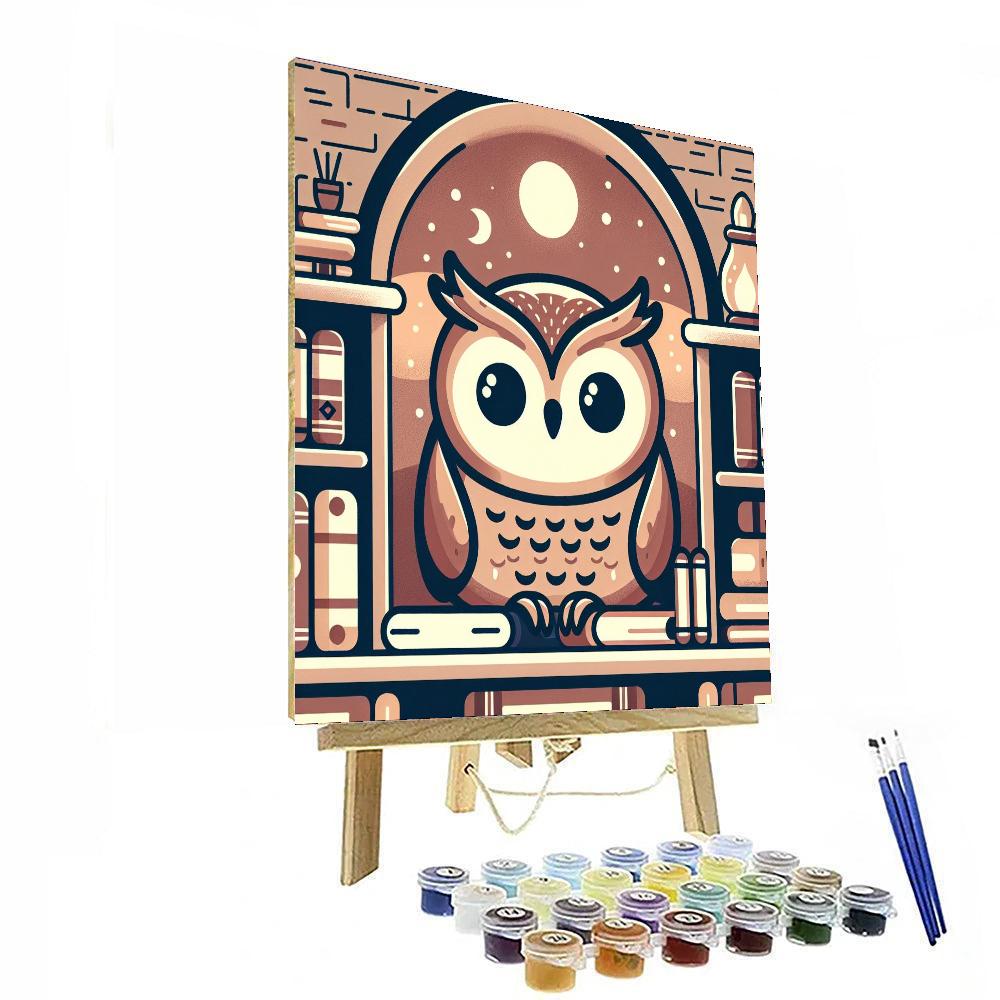 Inquisitive Owl Library Numbered Painting Kits