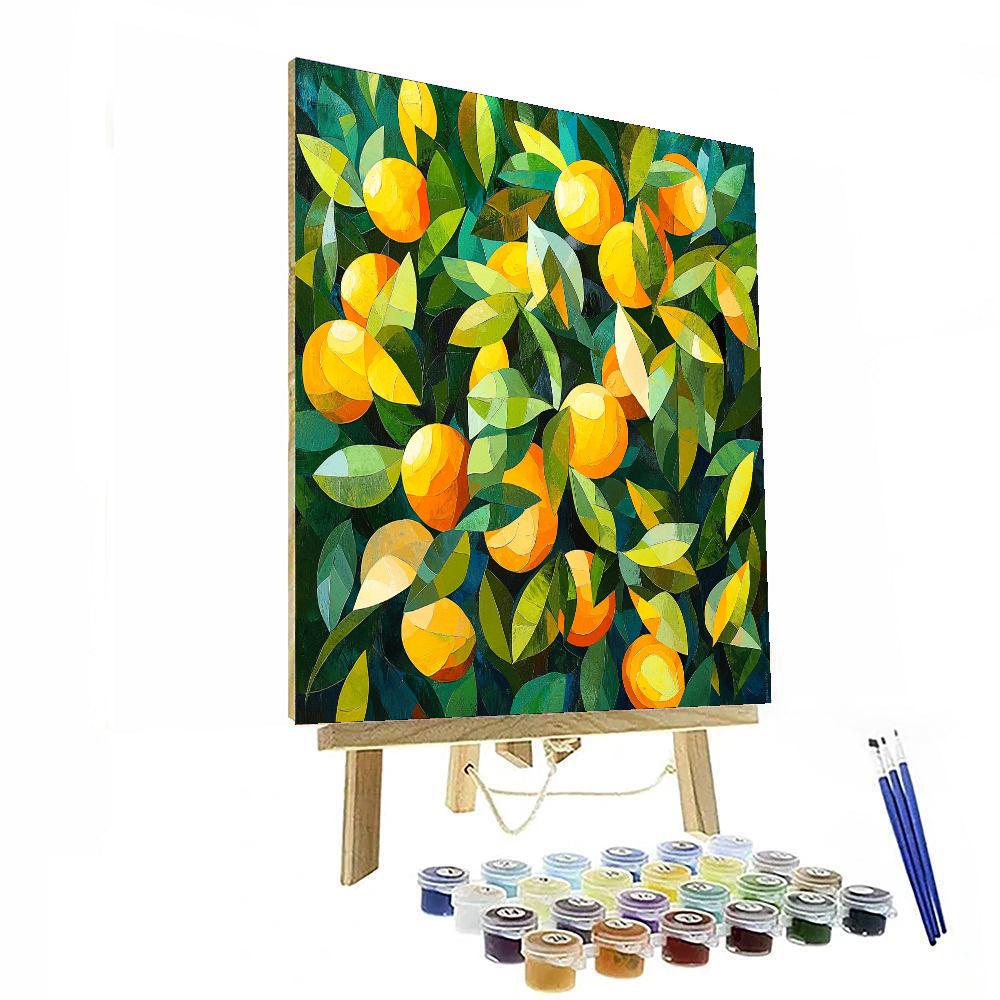 Paul Cézanne Inspired Ethereal Citrus Grove  Paint By Numbers Kits