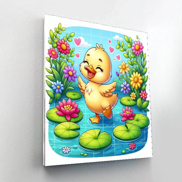 Doodle Duckling Paint By Numbers