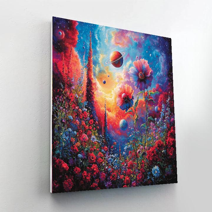 Salvador Dali Inspired Galactic Gardens  Paint By Numbers Kits