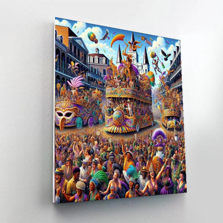 New Orleans Mardi Gras - United States Paint By Numbers