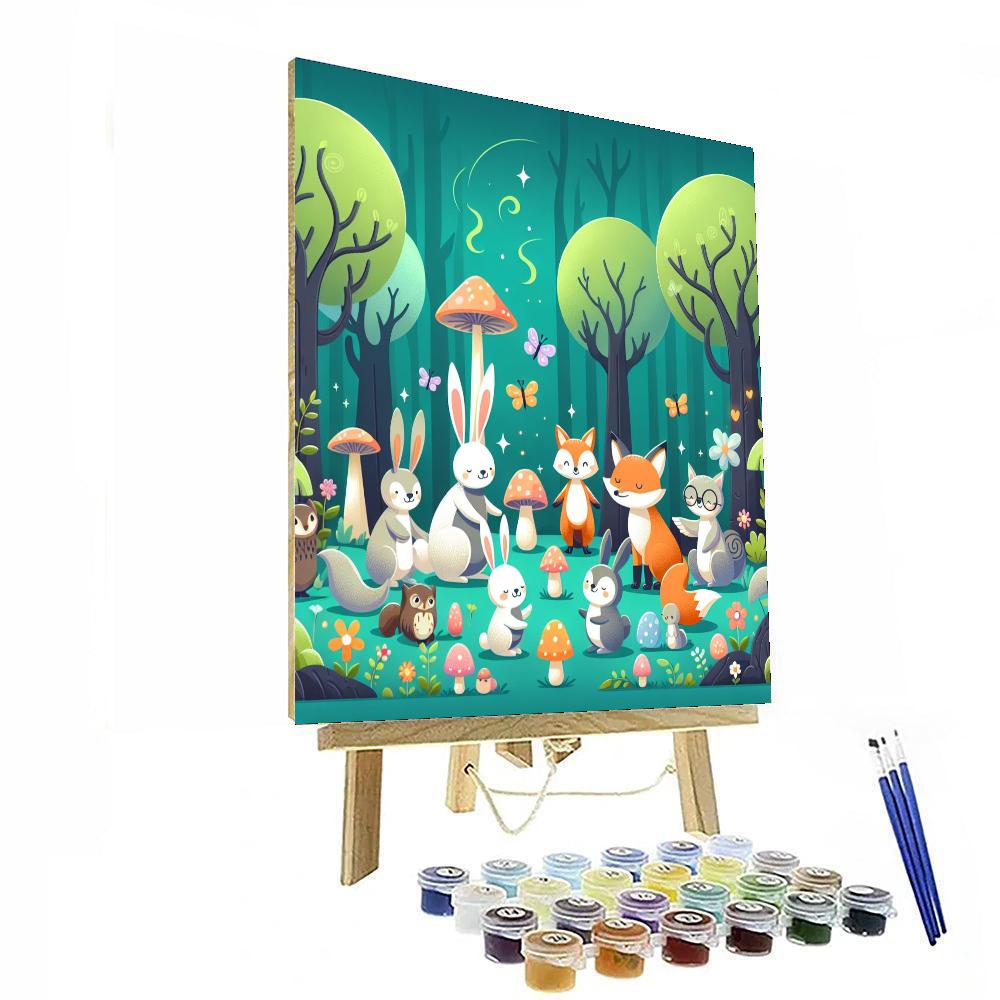Whimsical Woodland Wander Paint By Numbers Art