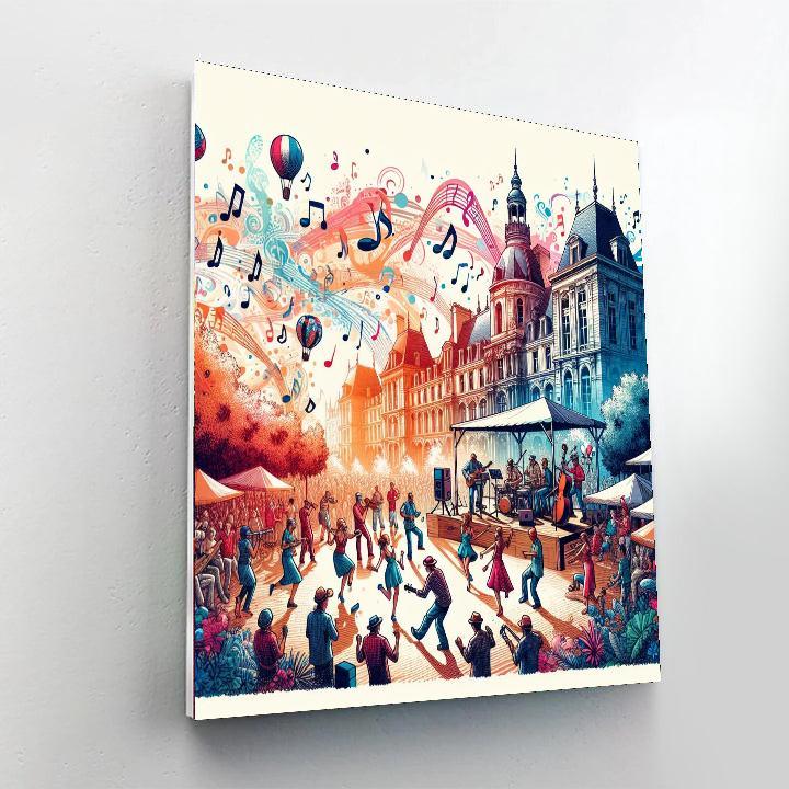 Fiesta De La Musica - France Paint By Numbers Art