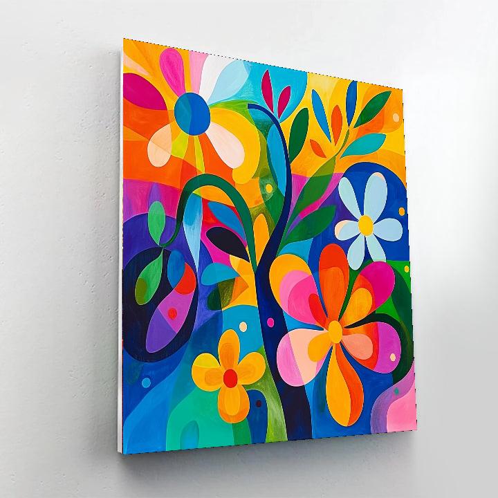 Joan Miró Inspired Organic Daydreams  Number Painting