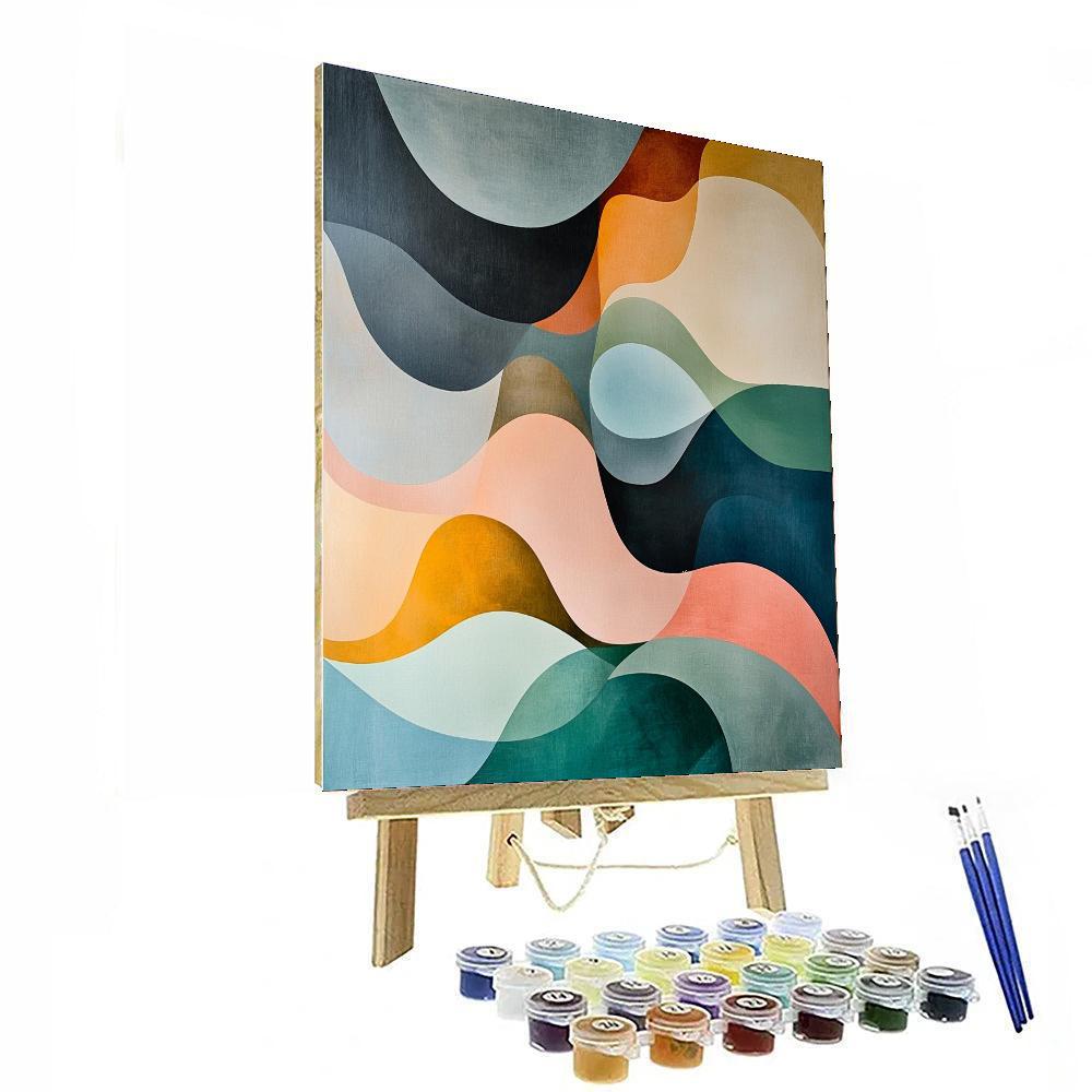 Nandalal Bose Inspired Harmonic Fragments  Paint By Numbers