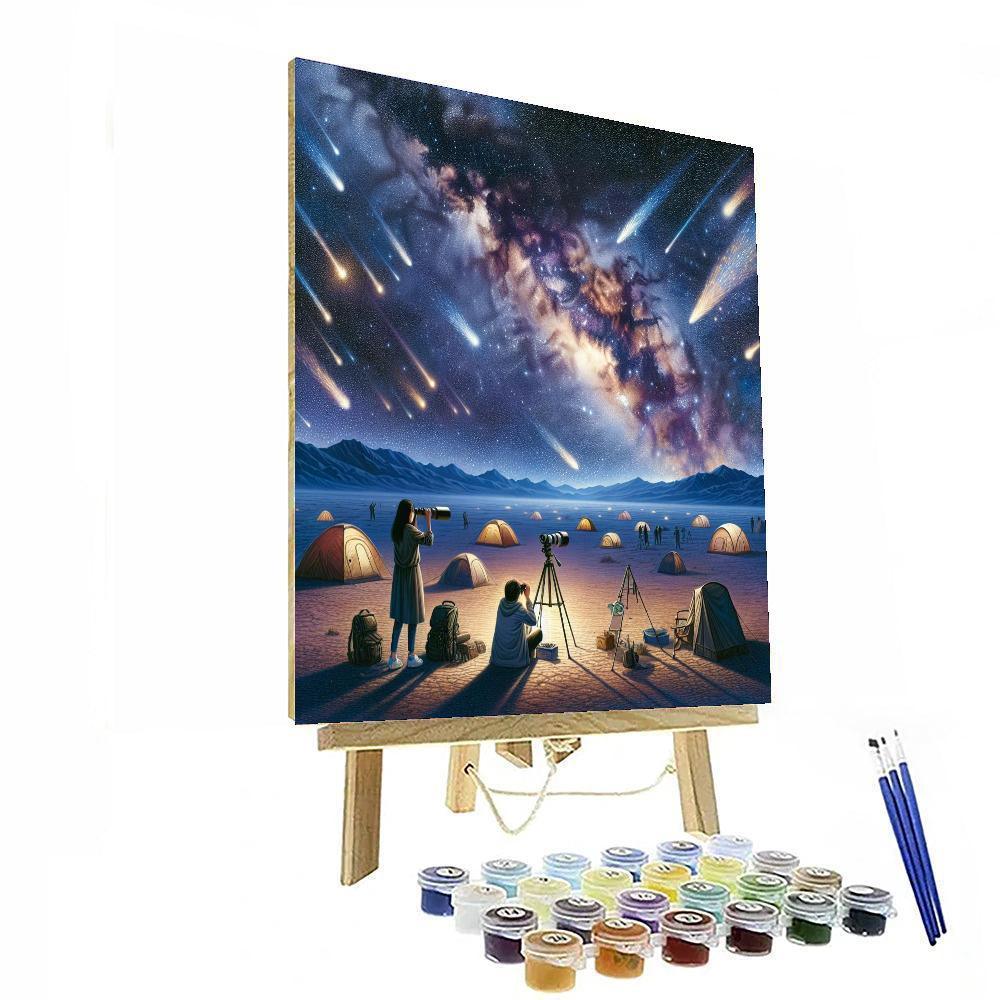 Perseids Meteor Shower Festival - Usa Painting By Numbers Kit