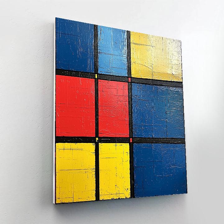Piet Mondrian Inspired Dreams Of Geometry  Paint By Color
