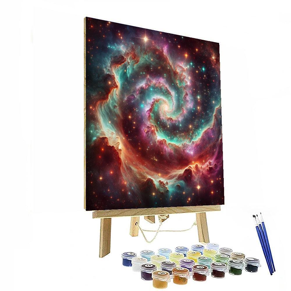 Ethereal Galaxy Expedition Paint By Numbers Art