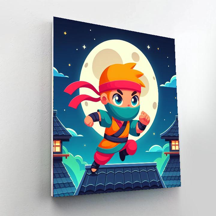 Ninja's Secret Mission Numbered Painting Kits