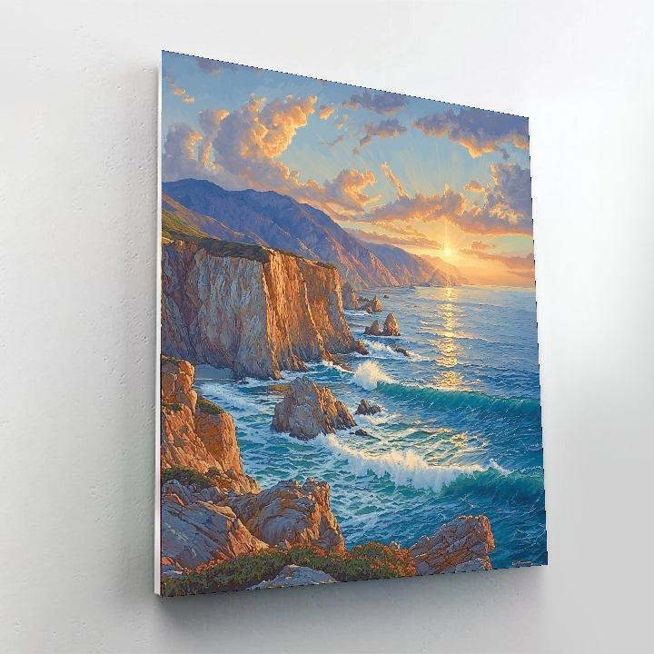 The Big Sur Coastline Painting Number Kit