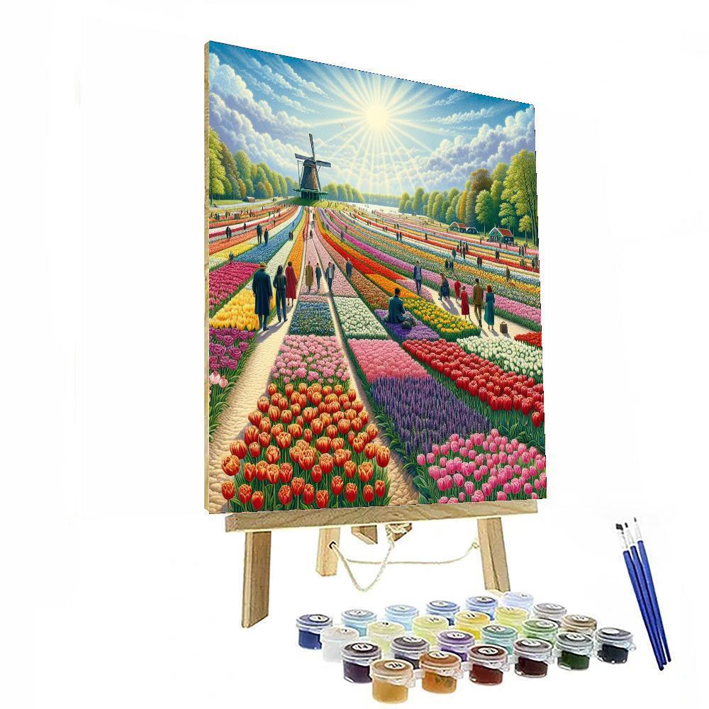 Holland Tulip Festival - Netherlands Paint By Number