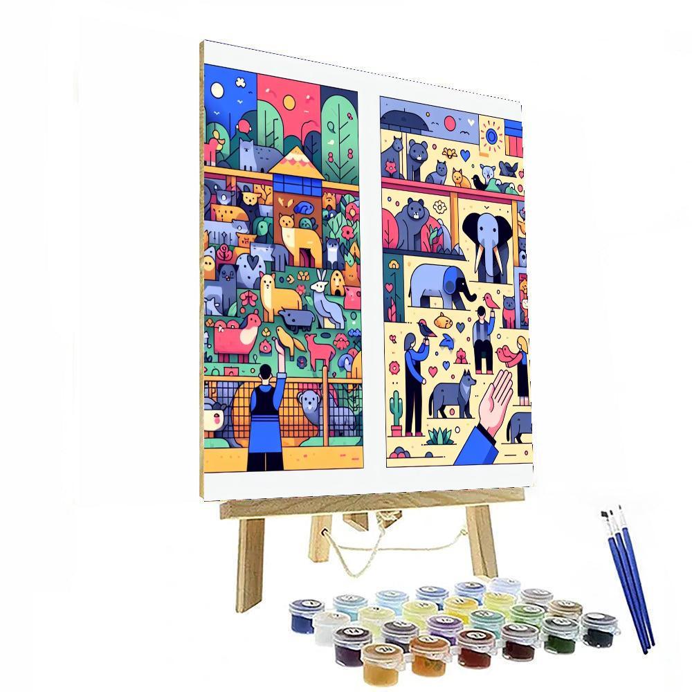 Caring Animal Sanctuary Numbered Painting Kits