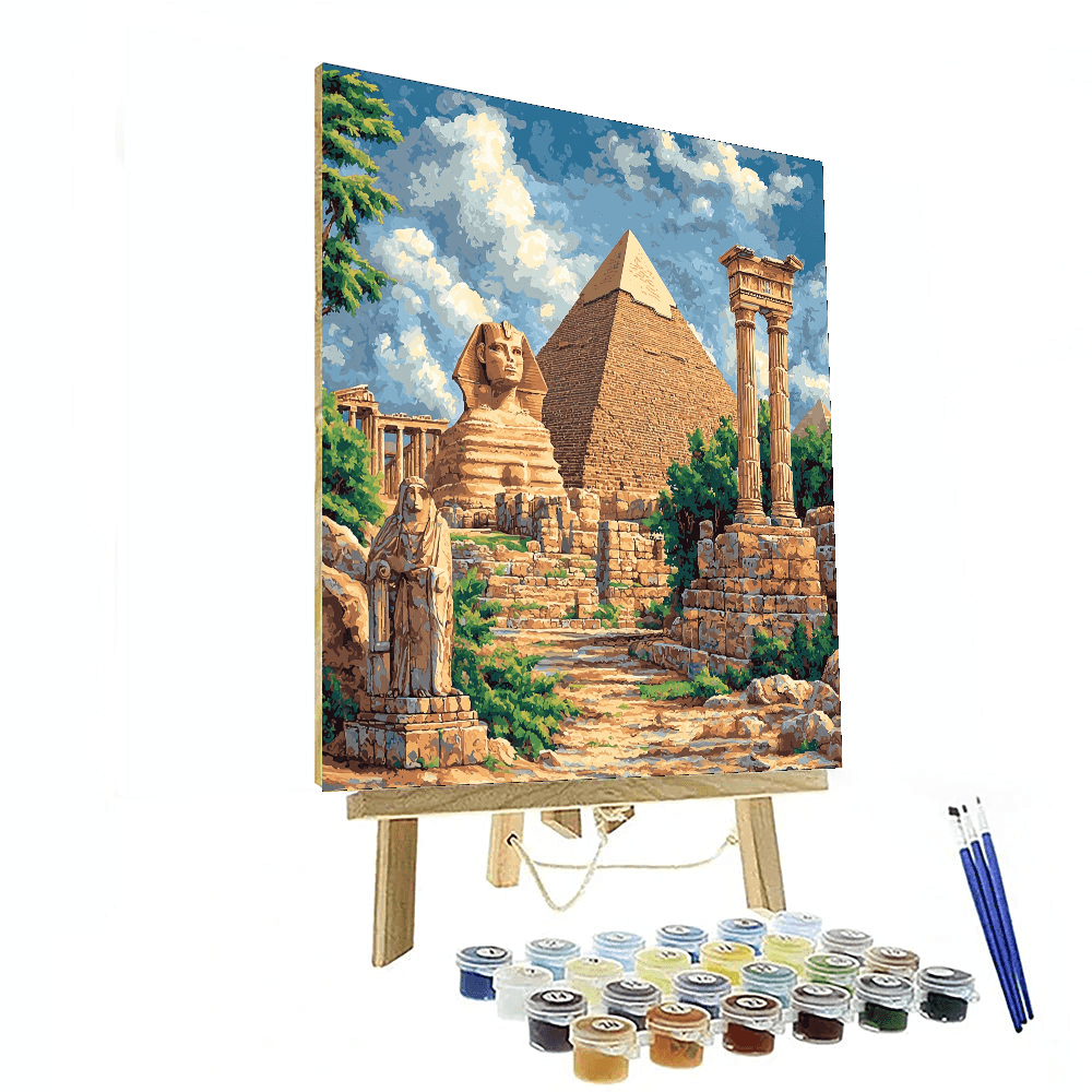 Da Vinci Inspired Ancient Wonders - DIY Painting By Numbers Kit